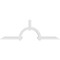 Ekena Millwork Ericson Architectural Grade PVC Gable Bracket, 96"W x 32"H x 4"D x 4"F, 8/12 Pitch GBP096X32X0404ERI00 - alternate 4